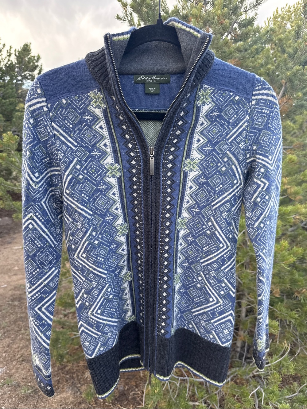 Eddie Bauer Marino wool sweater